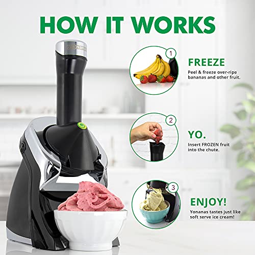 Deluxe Frozen Fruit Soft Serve Maker, 200 W, Red Z488909