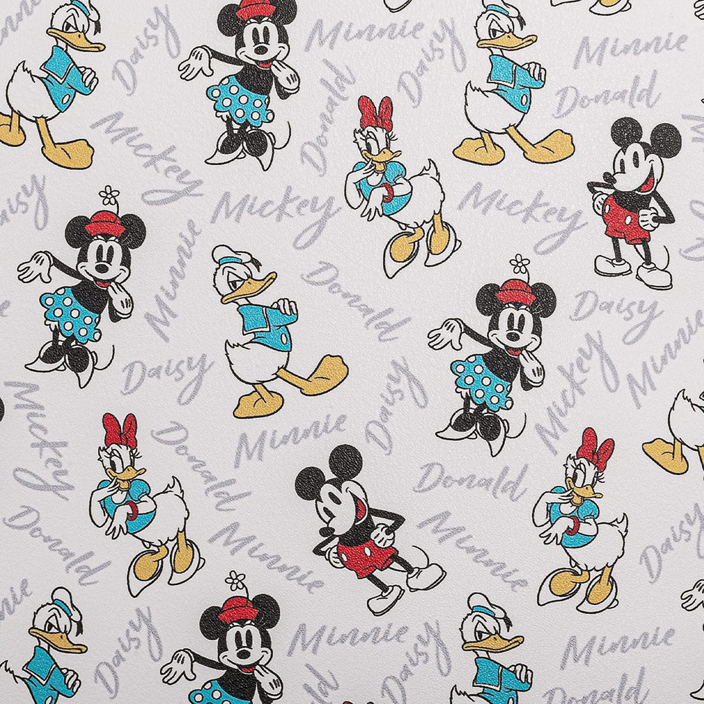 Disney Mickey Minnie Mouse Donald Daisy Mini Backpack Handbag White F4390