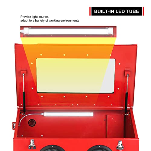 Abrasive Blast Cabinet 90 Gallon with Glass Viewing Window N92320