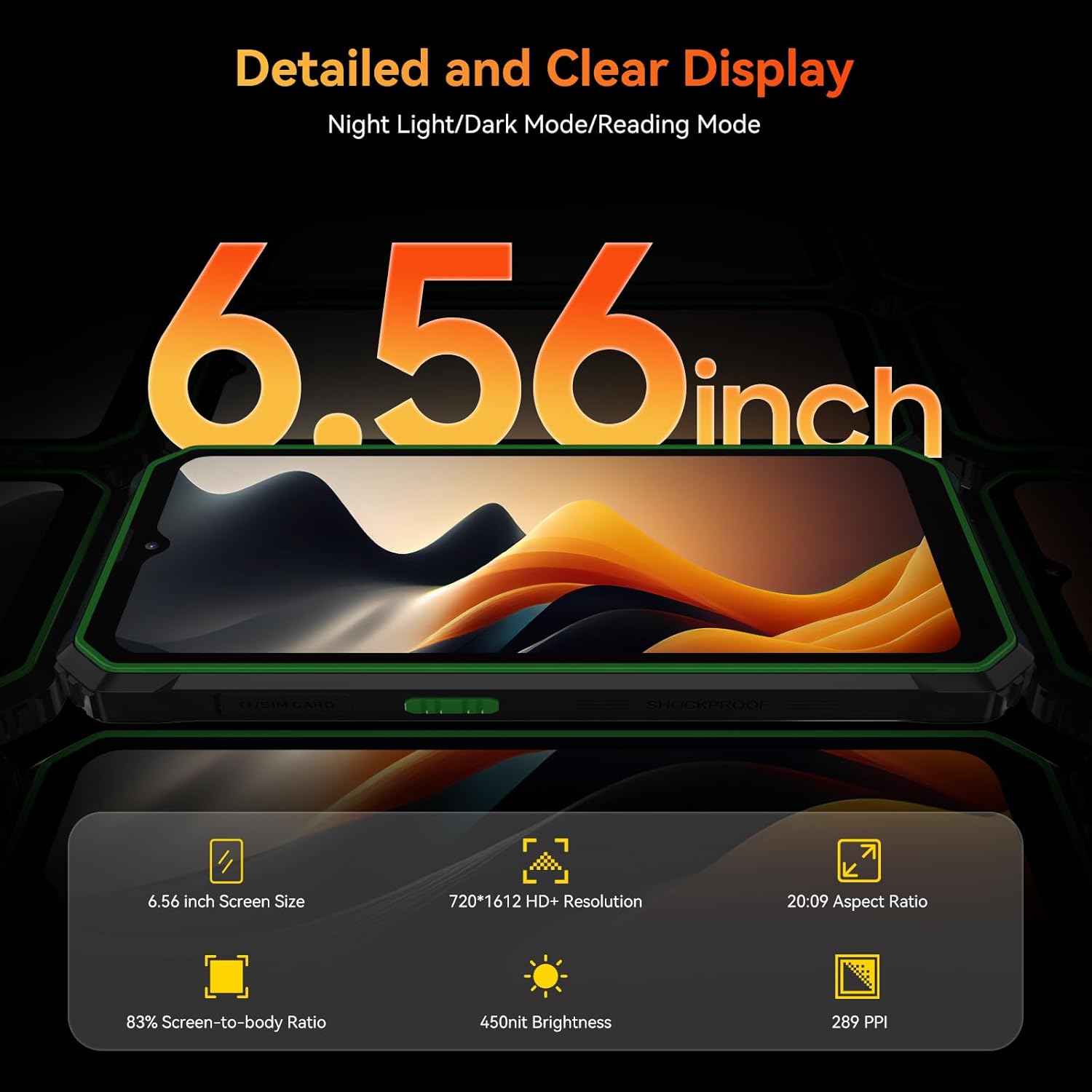 Rugged Phone Unlocked 13000mAh IP69K Waterproof M527874