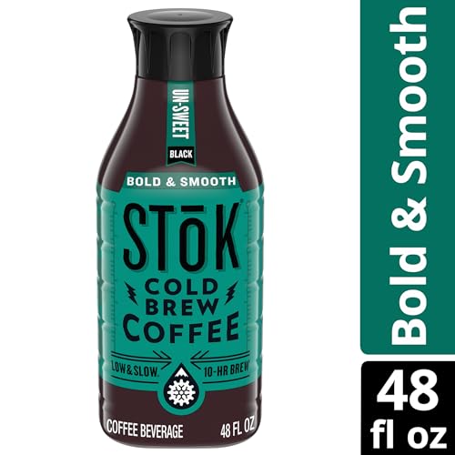 Cold Brew Coffee, Unsweetened, Medium Roast, 48 FL OZ U114