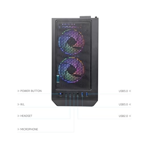 Gaming Desktop PC with AMD Ryzen 7, 1TB SSD, 16GB RAM D879