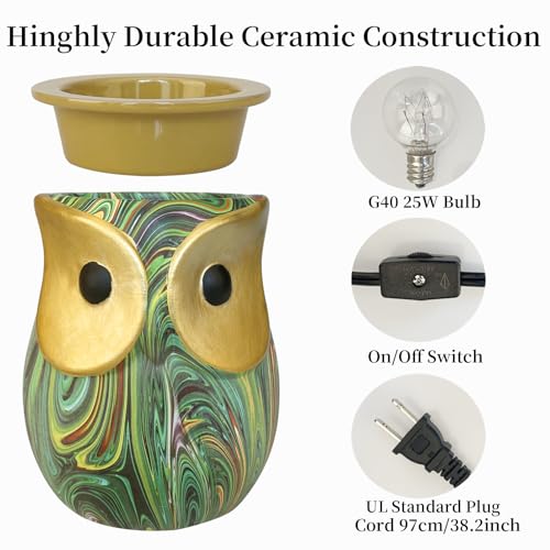 Owl Wax Melt Warmer Electric, Scented Wax Burner, Candle Warmer F8578