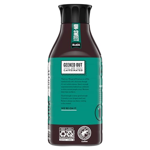Cold Brew Coffee, Unsweetened, Medium Roast, 48 FL OZ U114