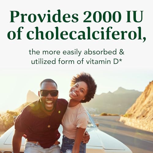 Vitamin D3 2000 IU Supplement for Immune and Bone Support, 90 Tablets U345306