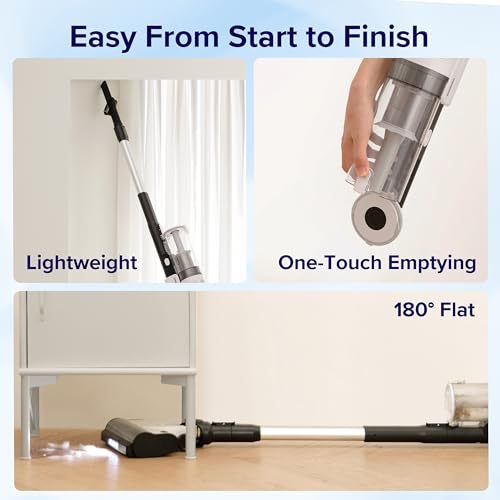 Cordless Stick Vacuum Cleaner with Tangle-Resistant Design, 50 Min Runtime N80748