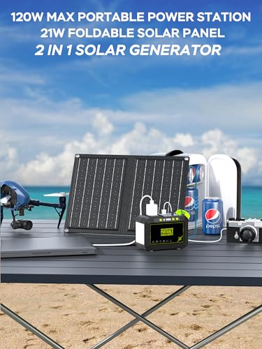 Portable Power Station 88Wh Camping Lithium Battery Solar Generator with AC Outlet S182630