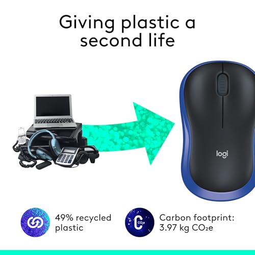 Wireless Mouse, 2.4GHz with USB Receiver, 12-Month Battery Life O87248