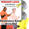Weight Loss Exercise for Seniors and Beginners- 5 Fat Burning Workouts + Resistance Band. Easy to follow fitness program, burns calories, fun to do! Low impact exercise DVD for seniors and beginners.
