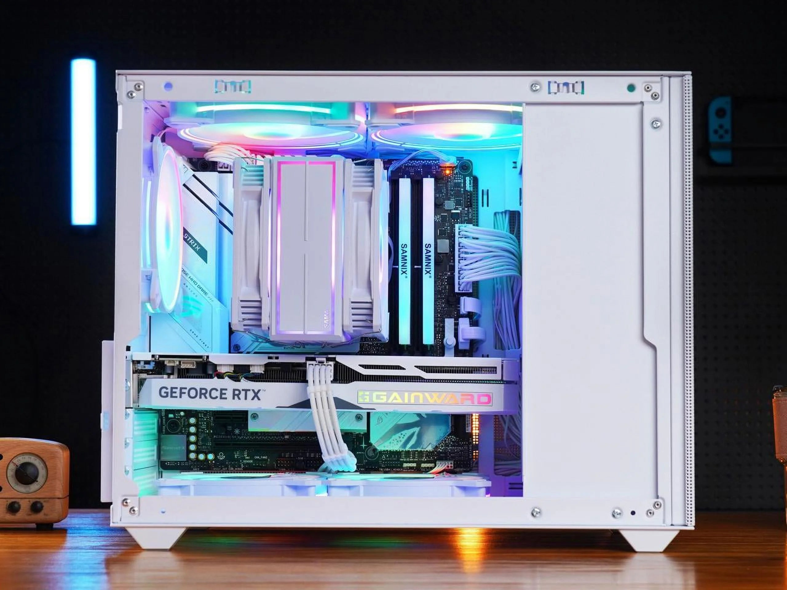 Mini Micro ATX Tower Computer Case with Tempered Glass Side Y144
