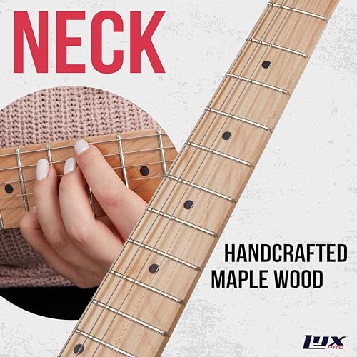 39" Electric Guitar, Full-Size Paulownia Wood Body, C-Shape Neck Q93127