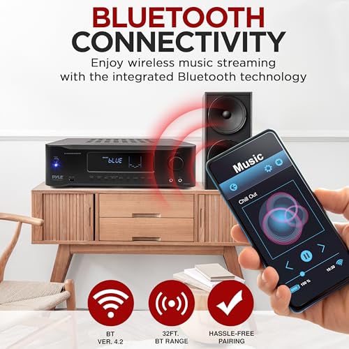 5.2-Channel Hi-Fi Bluetooth Stereo Amplifier for Home Speaker Subwoofer L1522