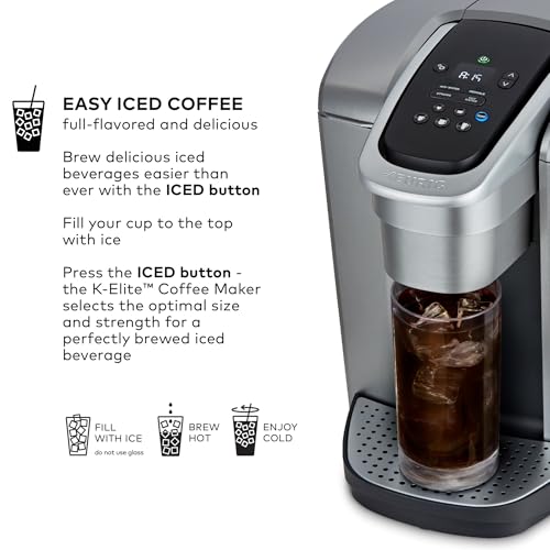 Single Serve K-Cup Pod Coffee Maker with Strength and Temperature Control V671355