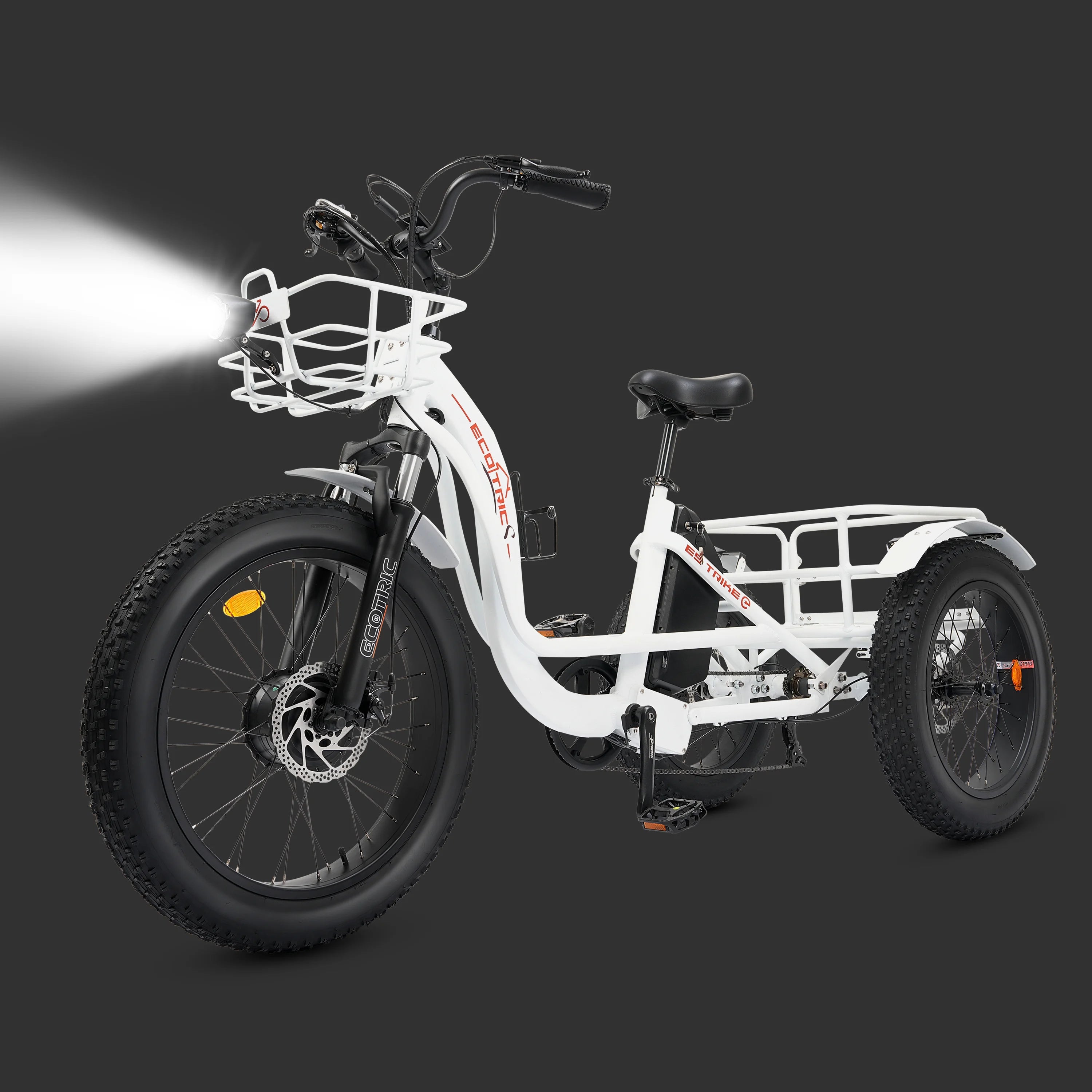 Electric Tricycle for Adults with Basket, 750W 48V, Step-Thru 3-Wheel S34565
