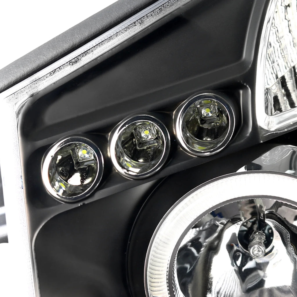 Halo Projector Headlights + LED Tail Lamps Combo for 2004-2015 Nissan Titan T67512