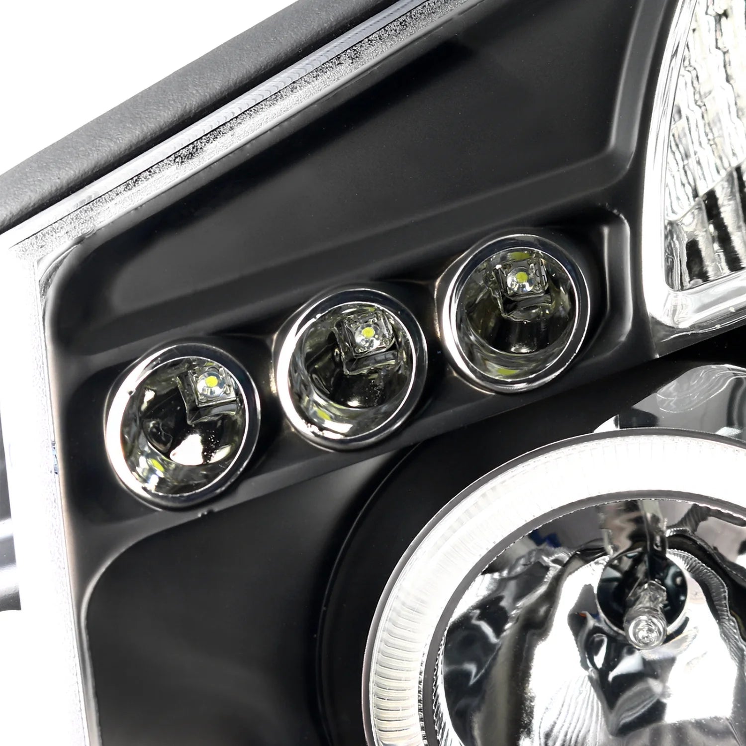 Halo Projector Headlights + LED Tail Lamps Combo for 2004-2015 Nissan Titan T67512