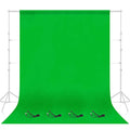 EMART Green Screen Backdrop, 6 x 9 FT Photography Greenscreen Background for Streaming Zoom, Small Photo Muslin Green Curtain with 4 Backdrop Clip