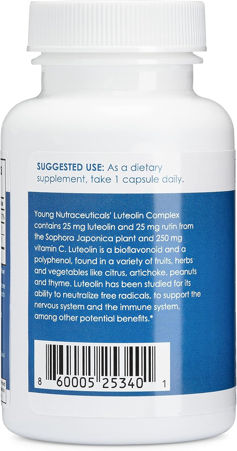 Luteolin Complex Supplement for Immune and Nervous System Support, 60 Capsules S719842