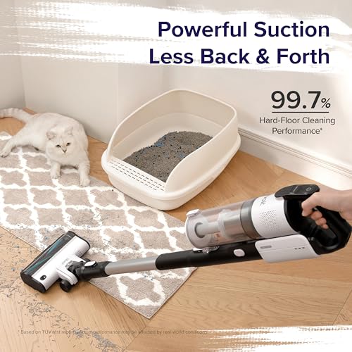 Cordless Stick Vacuum Cleaner with Tangle-Resistant Design, 50 Min Runtime N80748