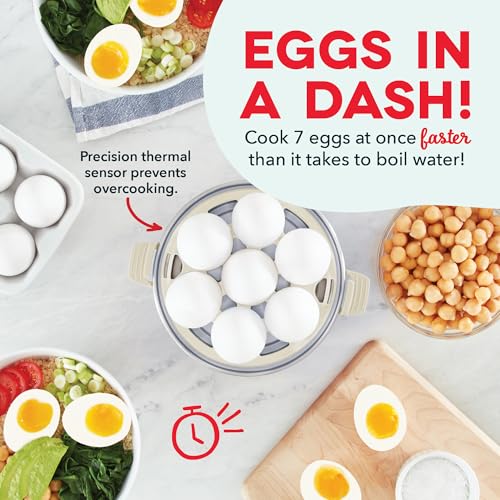 Rapid Egg Cooker for 6 Eggs, Hard Boiled, Poached, Scrambled, or Omelets, Auto Shut Off - Black O7665