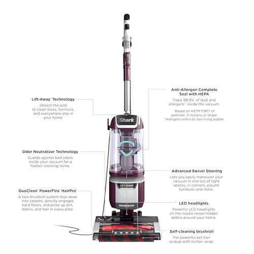 Upright Vacuum Cleaner for Home, Bagless, HEPA Filter Q241