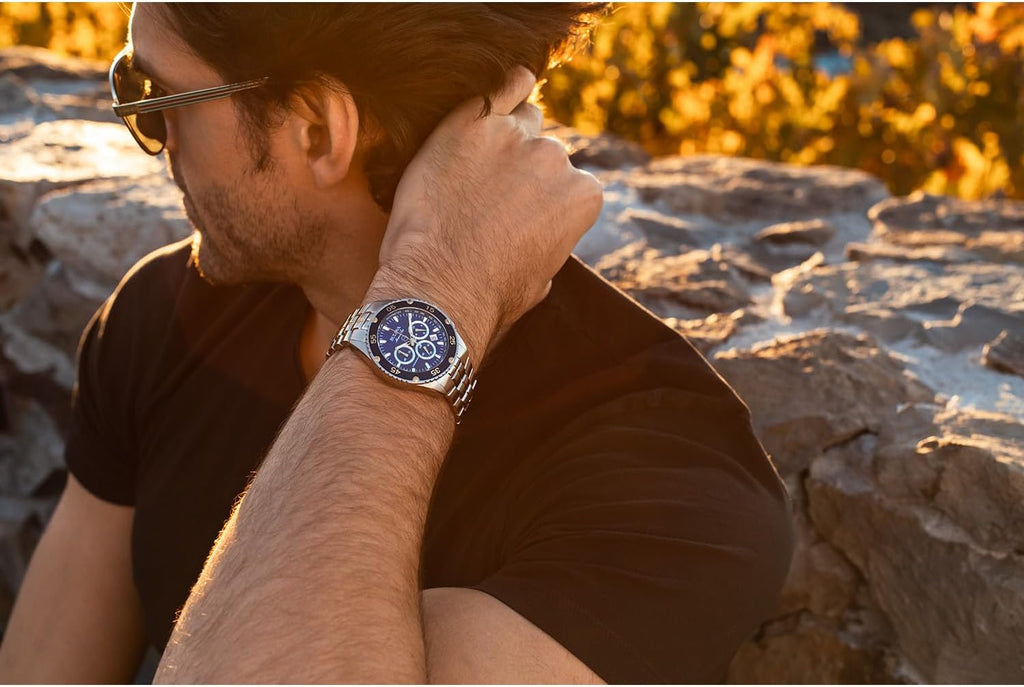 Men's Two-Tone Stainless Steel Chronograph Quartz Watch O8095