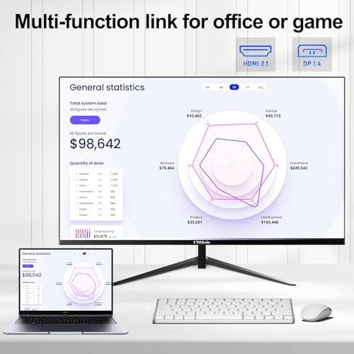 24 Inch Touchscreen Monitor, IPS FHD 1080P, 100Hz, HDMI & VGA & USB N9276