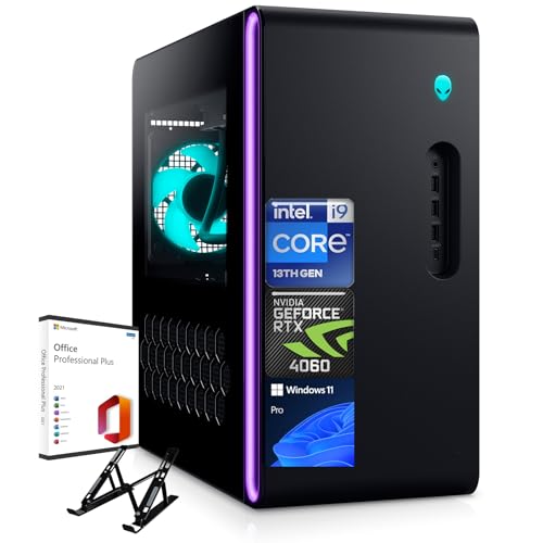 Alienware Aurora R16 Gaming Desktop PC, Intel 24-core i9-13900F (up to 5.6GHz), GeForce RTX 4070, 64GB DDR5 RAM, 4TB SSD, 2TB HDD, Wifi 6E, 12 USB Ports, Win 11 Pro & Microsoft Office Lifetime License