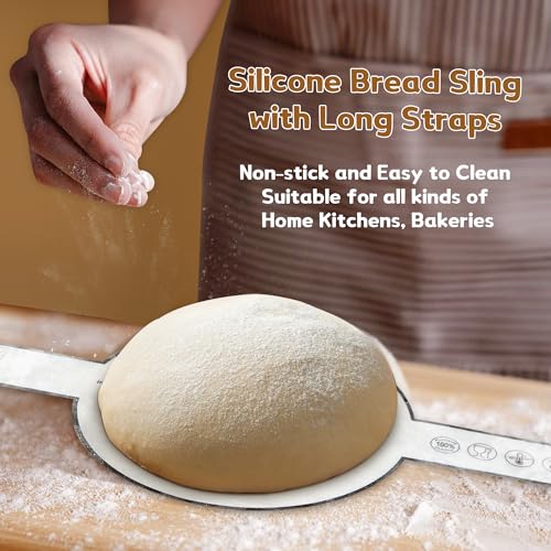 Bread Proofing Basket Kit with Linen Liner, Dough Whisk & Scraper C47129