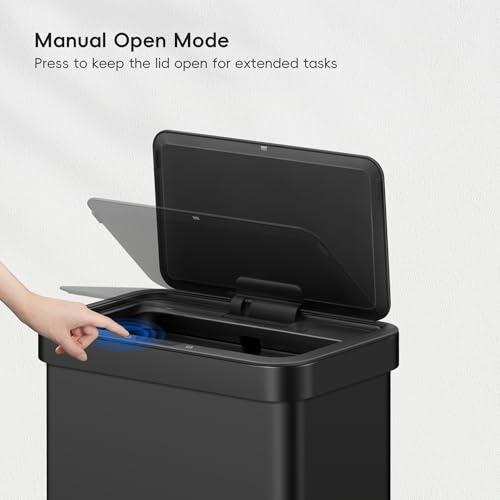 Touchless Motion Sensor Trash Can, 13.2 Gallon, Brushed Stainless Steel K748461