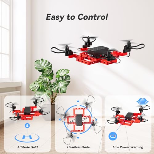 Mini Drone Building Kit for Kids, 5-in-1 DIY, Easy to Build and Fly K26270