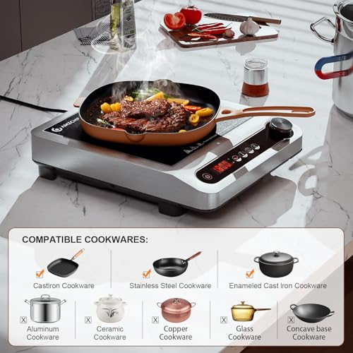 Induction Cooktop, 1800W Portable Burner with Timer S297