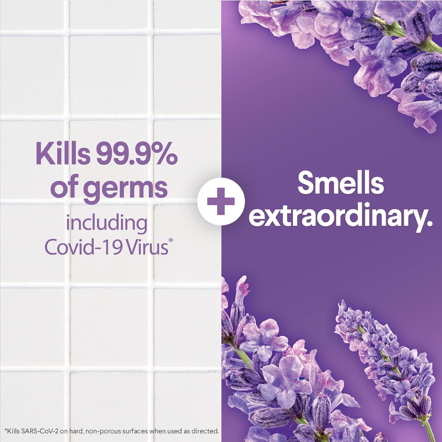 Disinfecting Multi-Surface Cleaner, Lavender and Jasmine, 32 Fl Oz G608