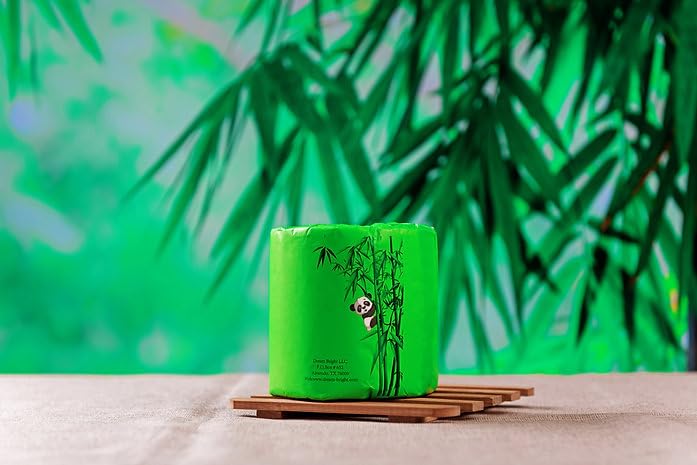 Bamboo Toilet Paper 2-Ply with Kitchen Towel, 24 Rolls J262