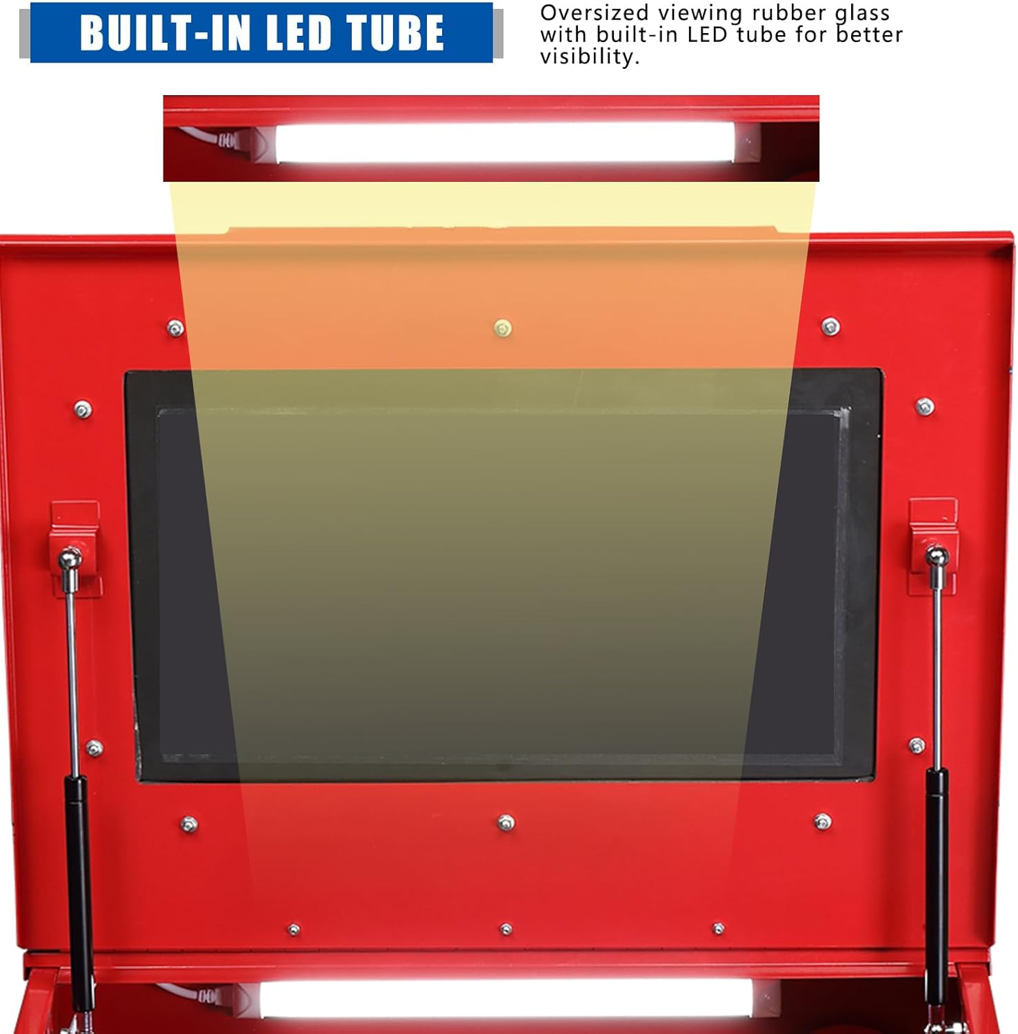 Portable Bench Top Sand Blasting Cabinet with Spray Gun for Rust Removal Q164608