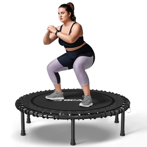 Foldable Mini Trampoline for Adults with Durable Bungees V5441