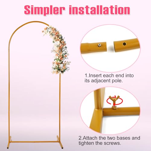 Metal Arch Backdrop Stand Set of 3 for Party Decoration I1124