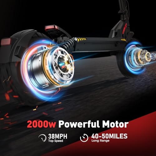 Electric Scooter for Adults, 28 MPH Top Speed, 40 Miles Range, Foldable R70187