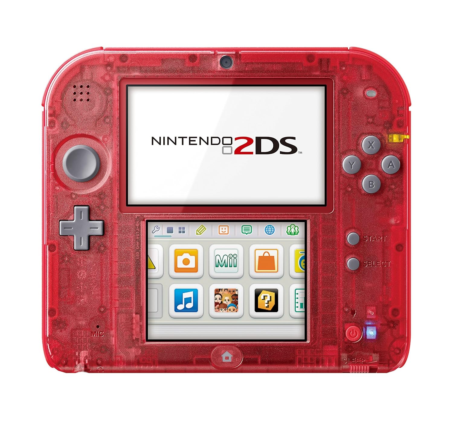 Nintendo 2DS - Crystal Red (Renewed)
