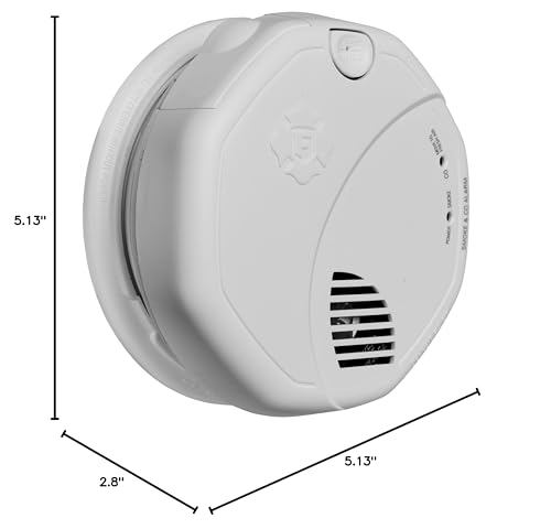 Wireless Photoelectric Smoke and Carbon Monoxide Combo Alarm with Voice and Location Q117092