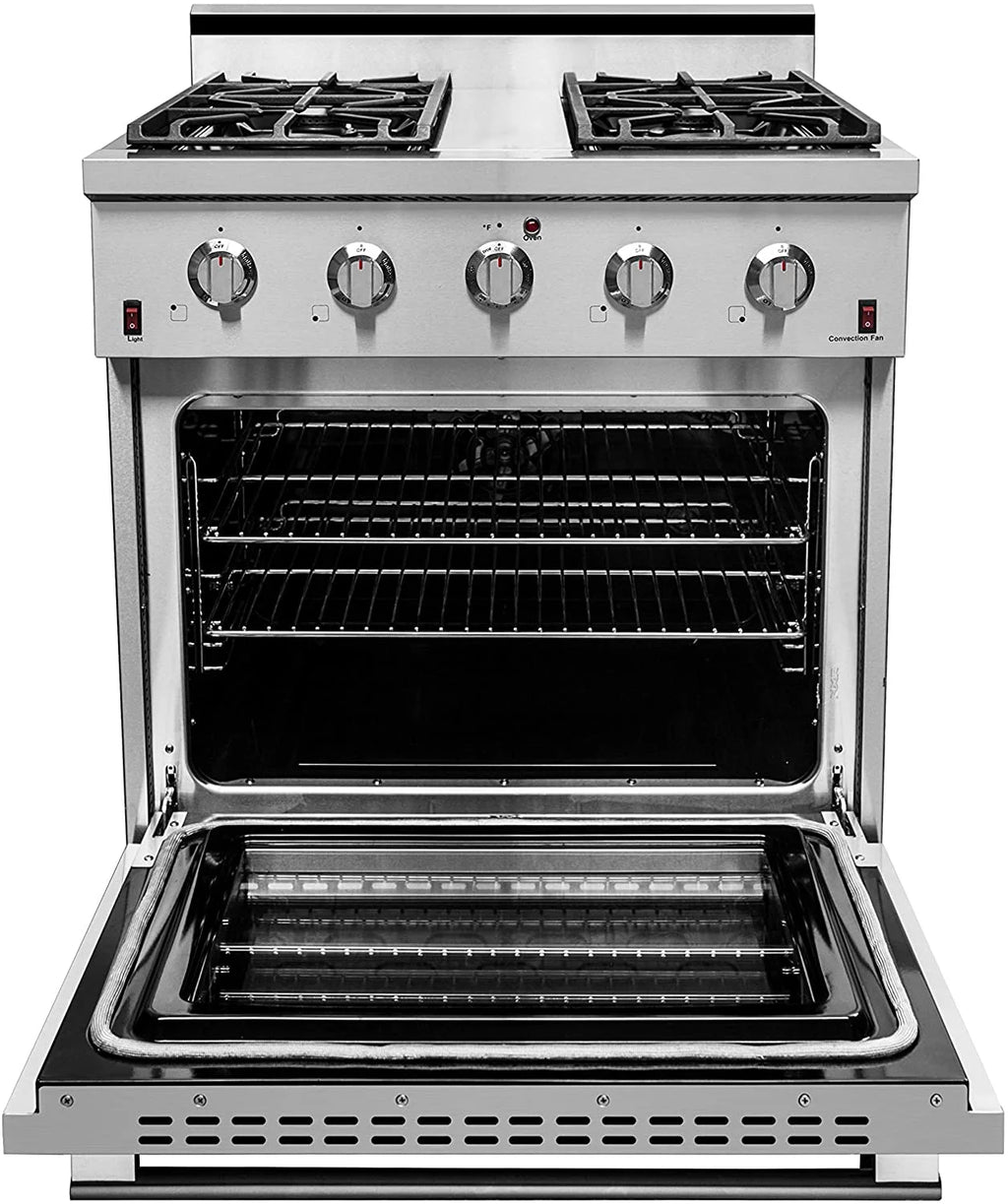 30" Stainless Steel Natural Gas Range with Convection Oven M58261