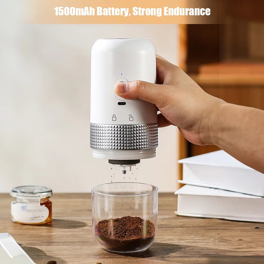 Portable Electric Burr Coffee Grinder, Ceramic Core, USB Rechargeable G933488