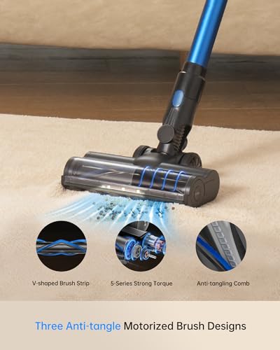 Cordless Vacuum Cleaner for Home, Lightweight Stick Vacuum with Detachable Battery F98570