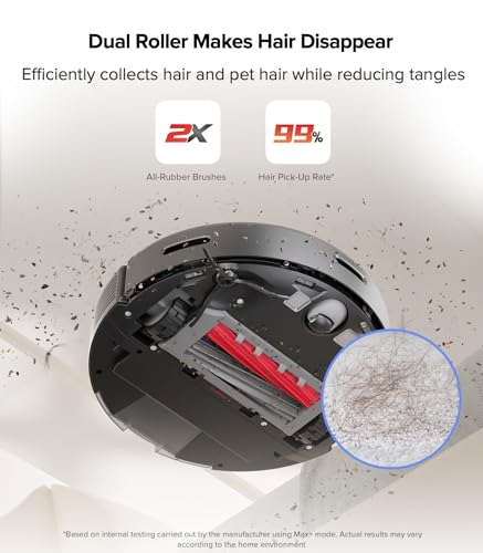 Robot Vacuum with Self-Empty Dock, 5500 Pa Suction, LiDAR Navigation S624100