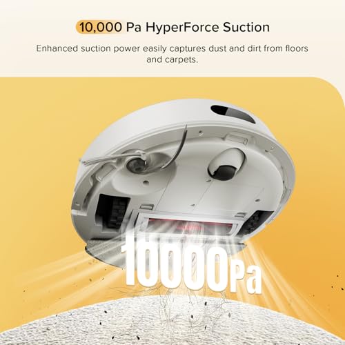 Robot Vacuum with Self-Empty Dock, 5500 Pa Suction, LiDAR Navigation S624100