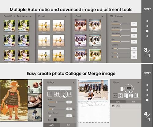 Photo Scanner for 4x6 Photos, Auto Crop and Deskew, CCD Sensor, Mac and PC G769513