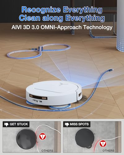 Robot Vacuum and Mop, 18500Pa Suction, Auto-Lift, Self-Emptying X838