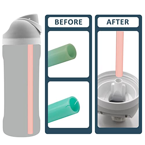 Replacement Straws for 19oz 24oz 32oz Water Bottle, 3pcs Reusable with Cleaning Brush N805