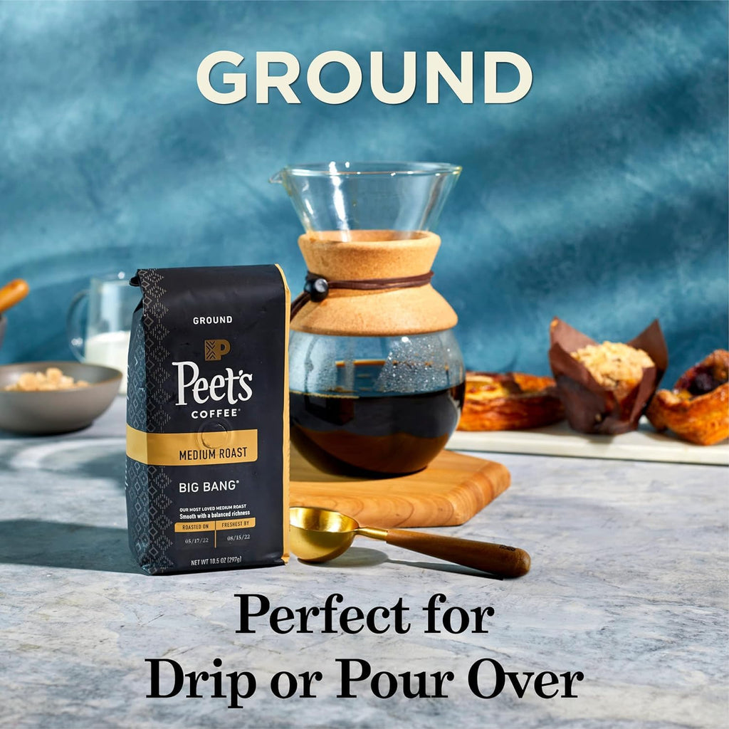 Dark Roast Ground Coffee 18 Ounce Bag C14080