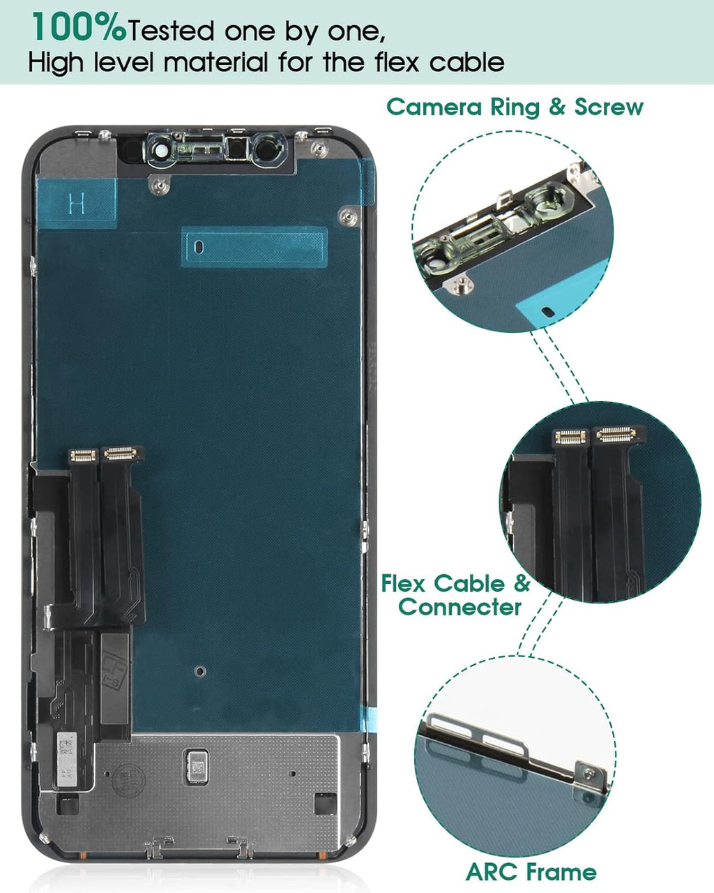 iPhone XR Screen Replacement LCD with Digitizer Sensor Glass Y864